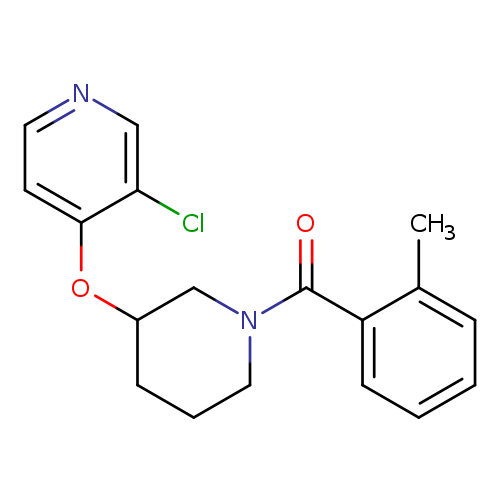 3-chloro-4-{[1-(2-methylbenzoyl)piperidin-3-yl]oxy}pyridine
