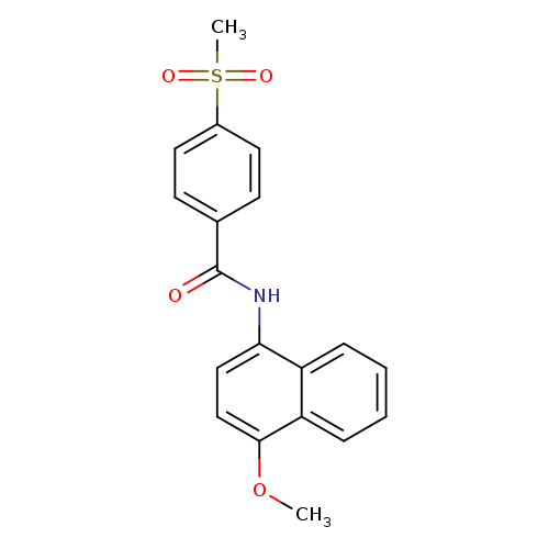 4-methanesulfonyl-N-(4-methoxynaphthalen-1-yl)benzamide