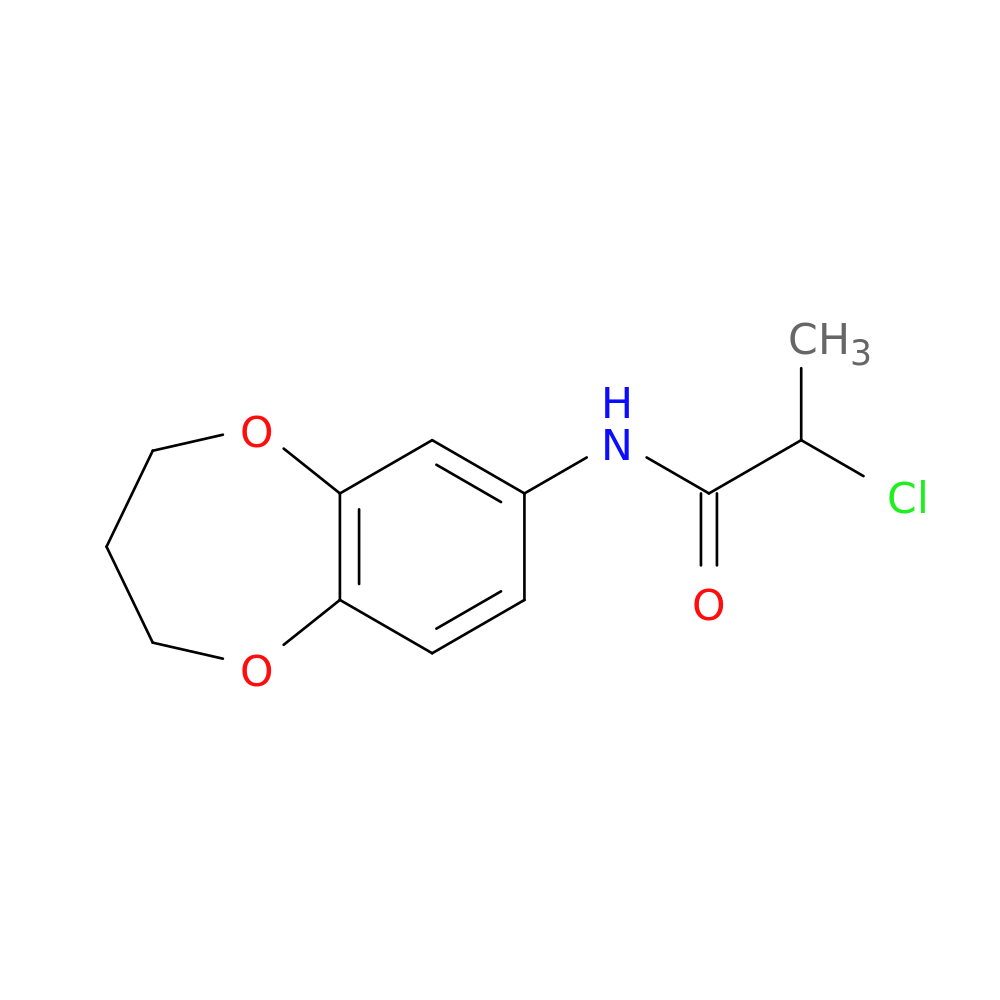 2-Chloro-N-(3,4-dihydro-2H-1,5-benzodioxepin-7-yl)propanamide