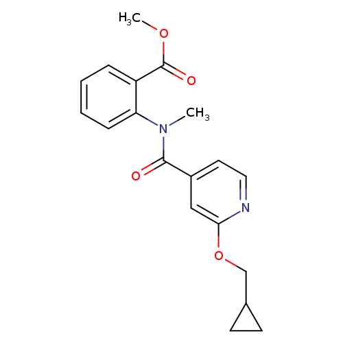 methyl 2-[N-methyl2-(cyclopropylmethoxy)pyridine-4-amido]benzoate