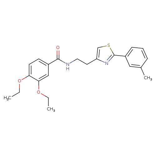 3,4-diethoxy-N-{2-[2-(3-methylphenyl)-1,3-thiazol-4-yl]ethyl}benzamide