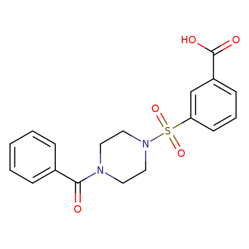 3-[(4-Benzoylpiperazin-1-yl)sulfonyl]benzoic acid