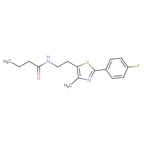 N-{2-[2-(4-fluorophenyl)-4-methyl-1,3-thiazol-5-yl]ethyl}butanamide