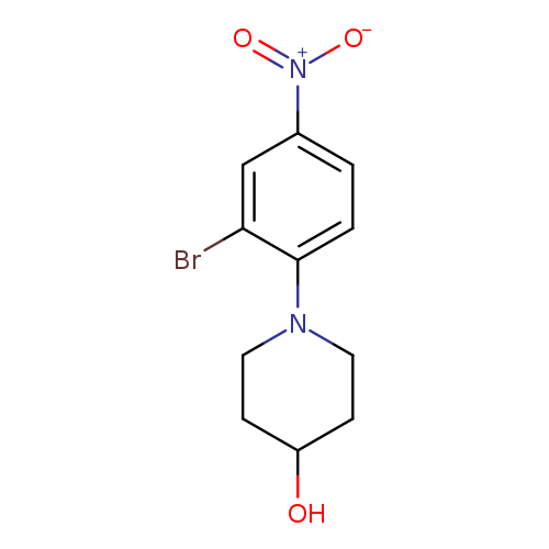 1-(2-Bromo-4-nitrophenyl)-4-hydroxypiperidine