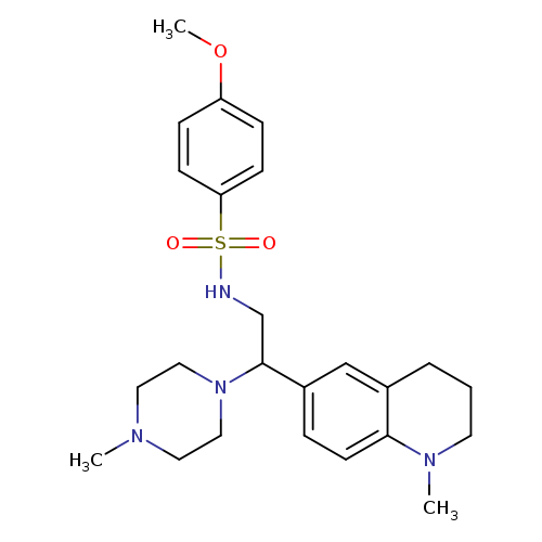 4-methoxy-N-[2-(1-methyl-1,2,3,4-tetrahydroquinolin-6-yl)-2-(4-methylpiperazin-1-yl)ethyl]benzene-1-sulfonamide
