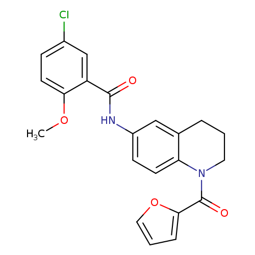 5-chloro-N-[1-(furan-2-carbonyl)-1,2,3,4-tetrahydroquinolin-6-yl]-2-methoxybenzamide