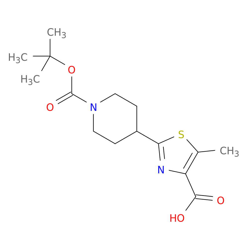 2-{1-[(tert-butoxy)carbonyl]piperidin-4-yl}-5-methyl-1,3-thiazole-4-carboxylic acid
