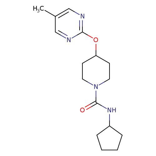 N-cyclopentyl-4-[(5-methylpyrimidin-2-yl)oxy]piperidine-1-carboxamide