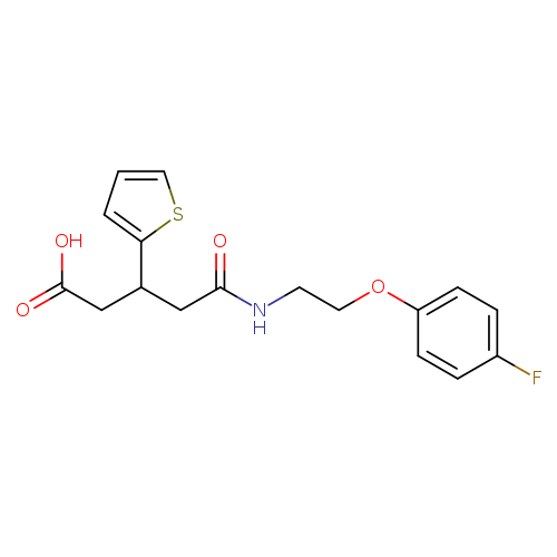 4-{[2-(4-fluorophenoxy)ethyl]carbamoyl}-3-(thiophen-2-yl)butanoic acid