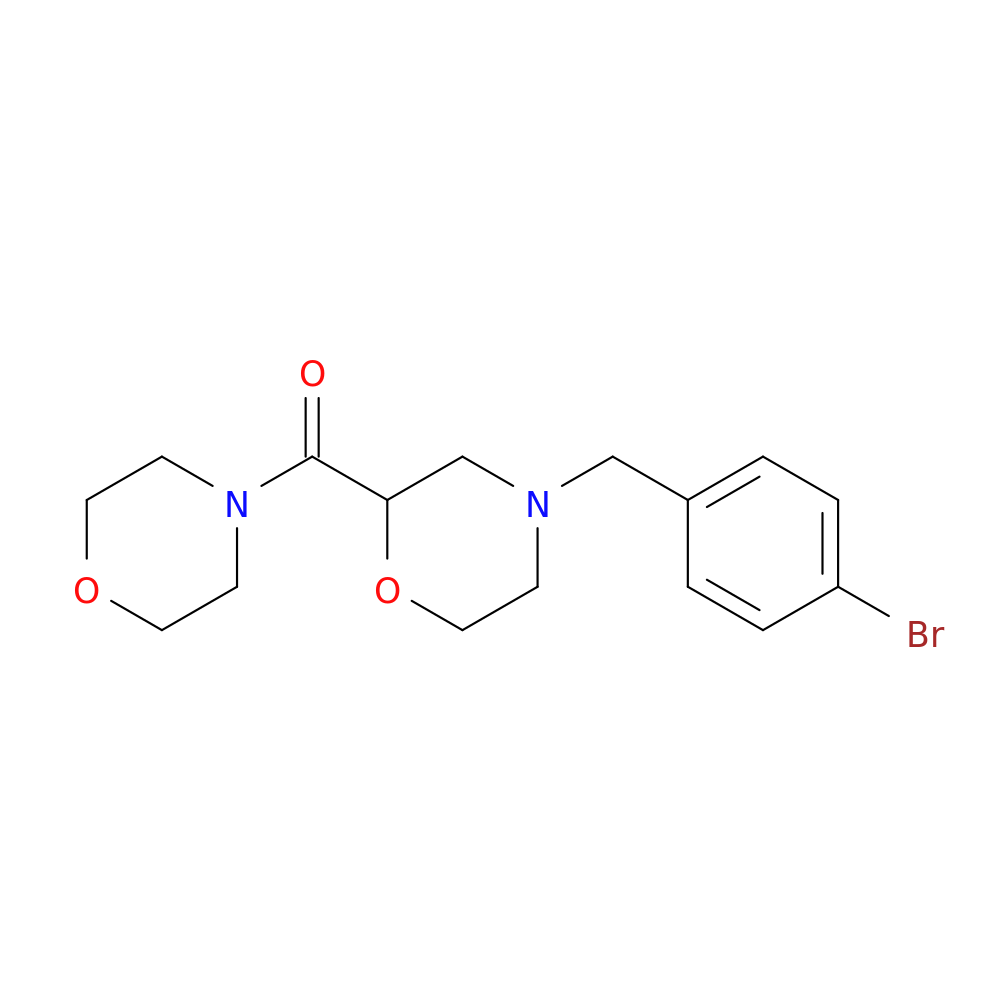 4-[(4-bromophenyl)methyl]-2-(morpholine-4-carbonyl)morpholine