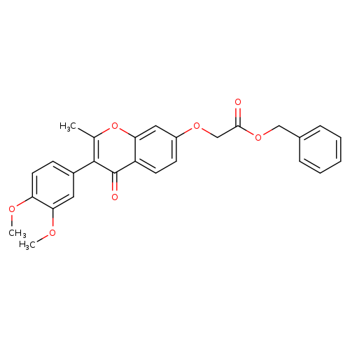 benzyl 2-{[3-(3,4-dimethoxyphenyl)-2-methyl-4-oxo-4H-chromen-7-yl]oxy}acetate
