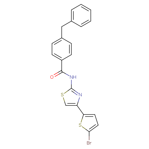 4-benzyl-N-[4-(5-bromothiophen-2-yl)-1,3-thiazol-2-yl]benzamide