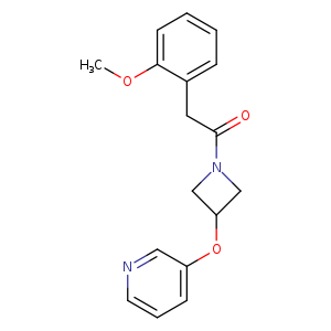 2-(2-methoxyphenyl)-1-[3-(pyridin-3-yloxy)azetidin-1-yl]ethan-1-one