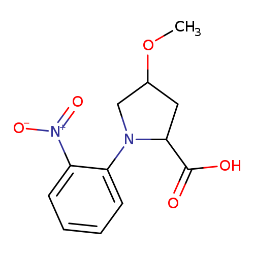 4-methoxy-1-(2-nitrophenyl)pyrrolidine-2-carboxylic acid