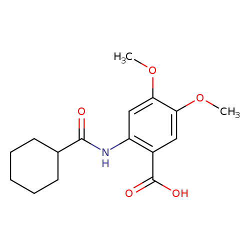 2-cyclohexaneamido-4,5-dimethoxybenzoic acid