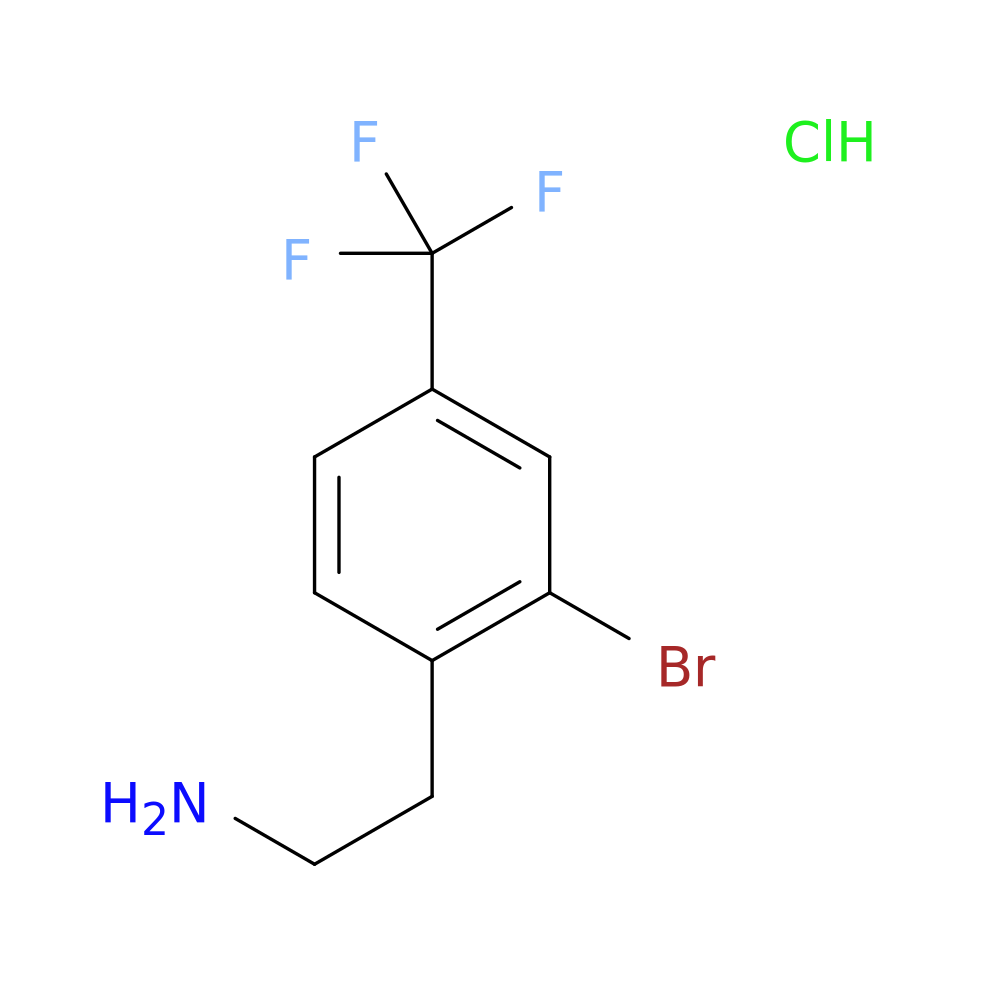 2-[2-bromo-4-(trifluoromethyl)phenyl]ethan-1-amine hydrochloride