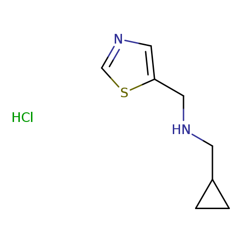 (cyclopropylmethyl)[(1,3-thiazol-5-yl)methyl]aminehydrochloride