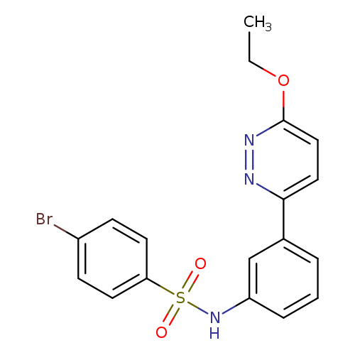 4-bromo-N-[3-(6-ethoxypyridazin-3-yl)phenyl]benzene-1-sulfonamide