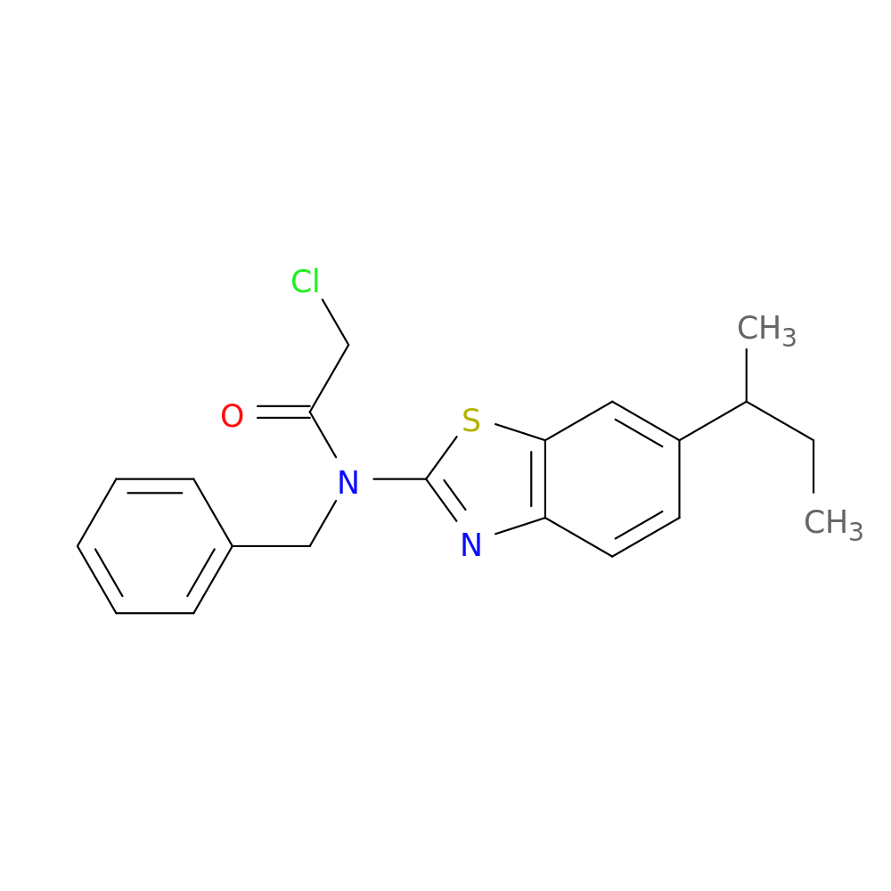 N-benzyl-N-[6-(butan-2-yl)-1,3-benzothiazol-2-yl]-2-chloroacetamide
