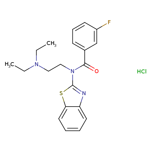 N-(1,3-benzothiazol-2-yl)-N-[2-(diethylamino)ethyl]-3-fluorobenzamide hydrochloride