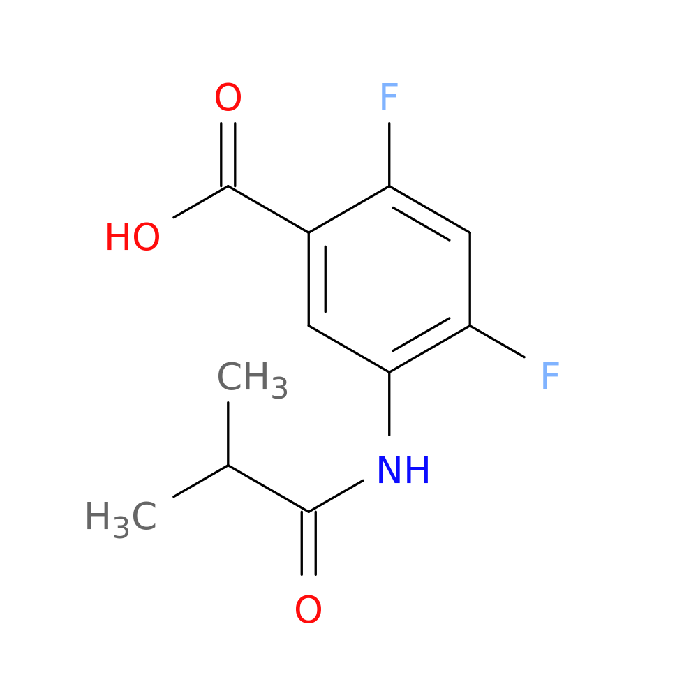 2,4-difluoro-5-(2-methylpropanamido)benzoic acid