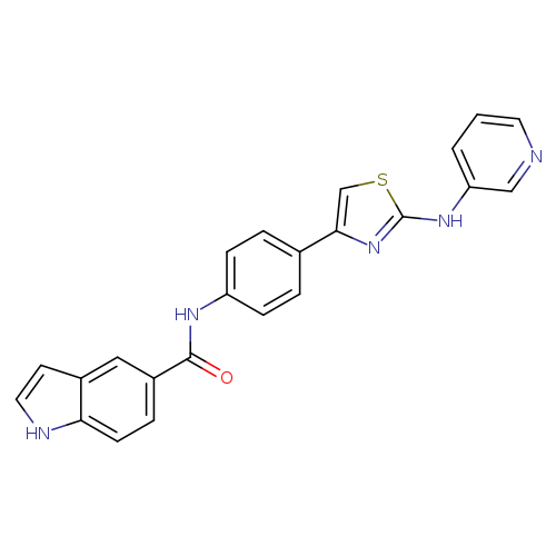 N-(4-{2-[(pyridin-3-yl)amino]-1,3-thiazol-4-yl}phenyl)-1H-indole-5-carboxamide