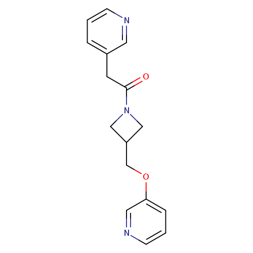 2-(pyridin-3-yl)-1-{3-[(pyridin-3-yloxy)methyl]azetidin-1-yl}ethan-1-one