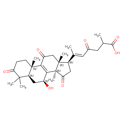 (E)-6-((5R,7S,10S,13R,14R,17R)-7-Hydroxy-4,4,10,13,14-pentamethyl-3,11,15-trioxo-2,3,4,5,6,7,10,11,12,13,14,15,16,17-tetradecahydro-1H-cyclopenta[a]phenanthren-17-yl)-2-methyl-4-oxohept-5-enoic acid