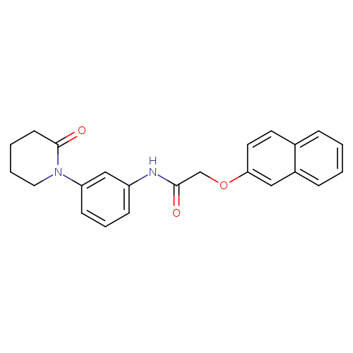 2-(naphthalen-2-yloxy)-N-[3-(2-oxopiperidin-1-yl)phenyl]acetamide
