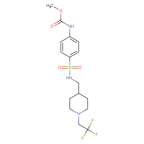 methyl N-[4-({[1-(2,2,2-trifluoroethyl)piperidin-4-yl]methyl}sulfamoyl)phenyl]carbamate