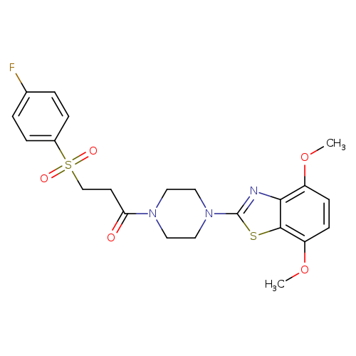 1-[4-(4,7-dimethoxy-1,3-benzothiazol-2-yl)piperazin-1-yl]-3-(4-fluorobenzenesulfonyl)propan-1-one
