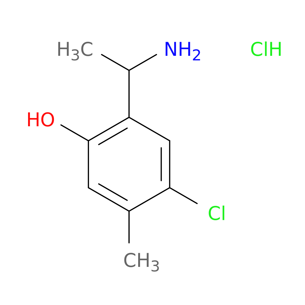 2-(1-aminoethyl)-4-chloro-5-methylphenol hydrochloride