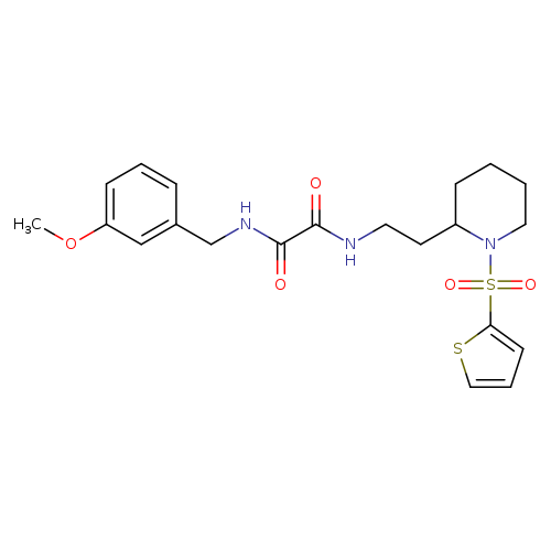 N'-[(3-methoxyphenyl)methyl]-N-{2-[1-(thiophene-2-sulfonyl)piperidin-2-yl]ethyl}ethanediamide