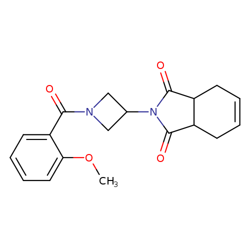 2-[1-(2-methoxybenzoyl)azetidin-3-yl]-2,3,3a,4,7,7a-hexahydro-1H-isoindole-1,3-dione