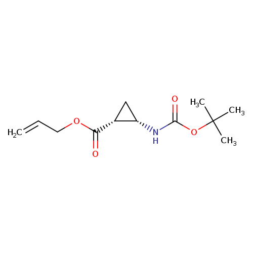 Cyclopropanecarboxylic acid, 2-[[(1,1-dimethylethoxy)carbonyl]amino]-, 2-propen-1-yl ester, (1R,2S)-rel-
