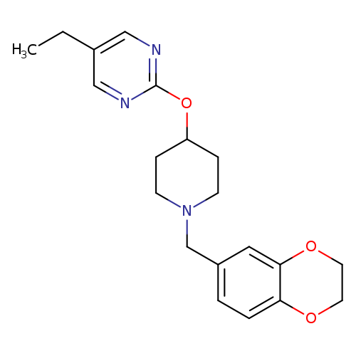 2-({1-[(2,3-dihydro-1,4-benzodioxin-6-yl)methyl]piperidin-4-yl}oxy)-5-ethylpyrimidine