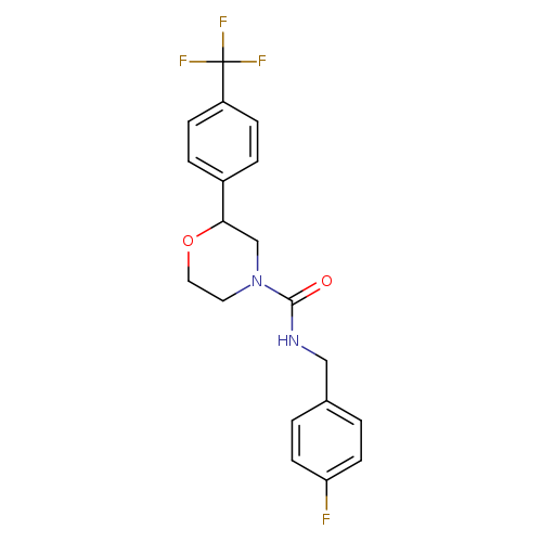 N-[(4-fluorophenyl)methyl]-2-[4-(trifluoromethyl)phenyl]morpholine-4-carboxamide
