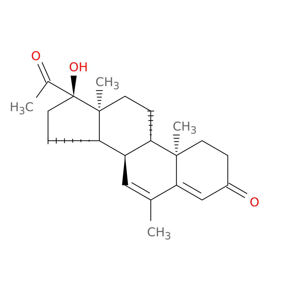 (8R,9S,10R,13S,14S,17R)-17-Acetyl-17-Hydroxy-6,10,13-Trimethyl-8,9,10,11,12,13,14,15,16,17-Decahydro-1H-Cyclopenta[A]Phenanthren-3(2H)-One
