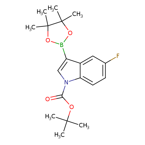 TERT-BUTYL 5-FLUORO-3-(4,4,5,5-TETRAMETHYL-1,3,2-DIOXABOROLAN-2-YL)-1H-INDOLE-1-CARBOXYLATE
