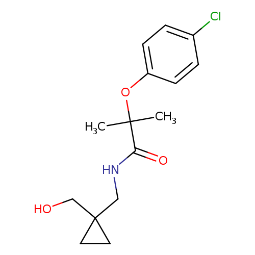 2-(4-chlorophenoxy)-N-{[1-(hydroxymethyl)cyclopropyl]methyl}-2-methylpropanamide