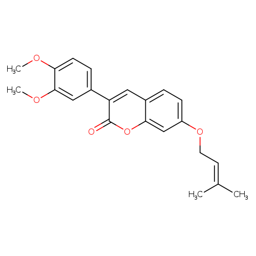3-(3,4-dimethoxyphenyl)-7-[(3-methylbut-2-en-1-yl)oxy]-2H-chromen-2-one