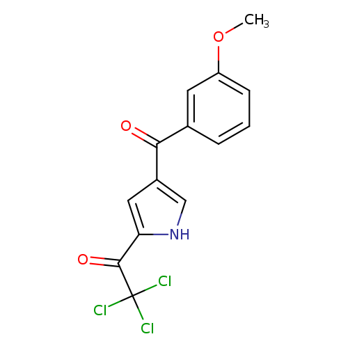 2,2,2-Trichloro-1-(4-(3-methoxybenzoyl)-1H-pyrrol-2-yl)ethanone