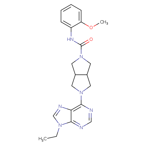 5-(9-ethyl-9H-purin-6-yl)-N-(2-methoxyphenyl)-octahydropyrrolo[3,4-c]pyrrole-2-carboxamide