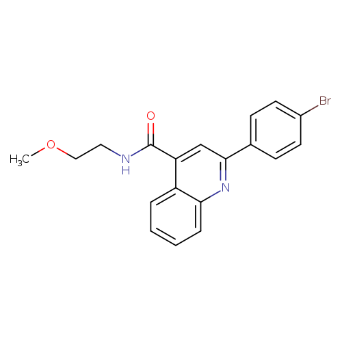 2-(4-bromophenyl)-N-(2-methoxyethyl)-4-quinolinecarboxamide