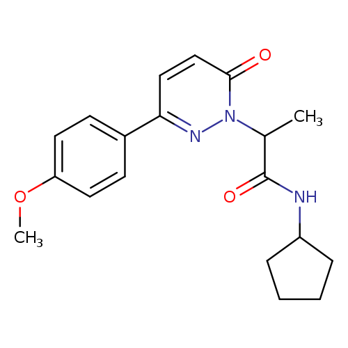 N-cyclopentyl-2-[3-(4-methoxyphenyl)-6-oxo-1,6-dihydropyridazin-1-yl]propanamide