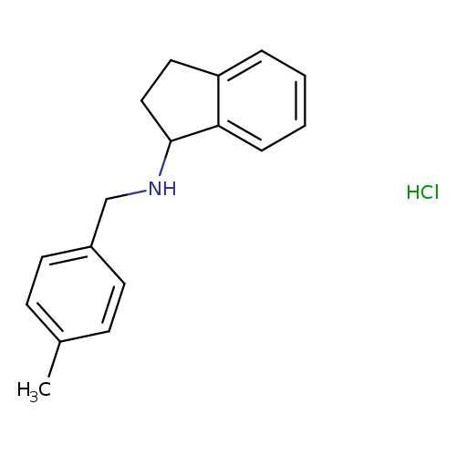 N-[(4-methylphenyl)methyl]-2,3-dihydro-1H-inden-1-amine hydrochloride
