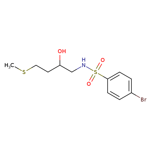 4-bromo-N-[2-hydroxy-4-(methylsulfanyl)butyl]benzene-1-sulfonamide