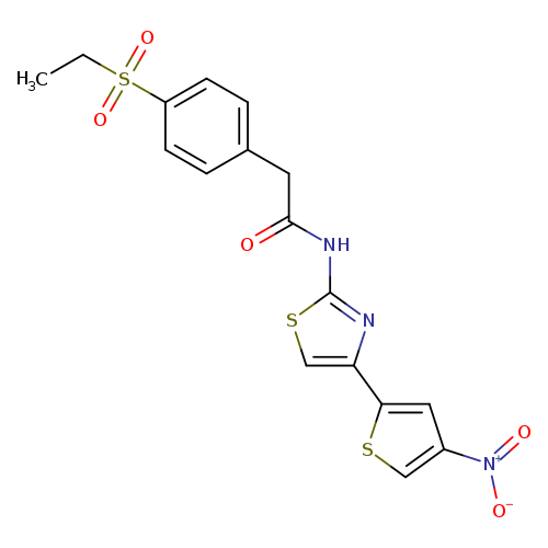 2-[4-(ethanesulfonyl)phenyl]-N-[4-(4-nitrothiophen-2-yl)-1,3-thiazol-2-yl]acetamide
