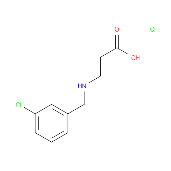 3-{[(3-chlorophenyl)methyl]amino}propanoic acid hydrochloride