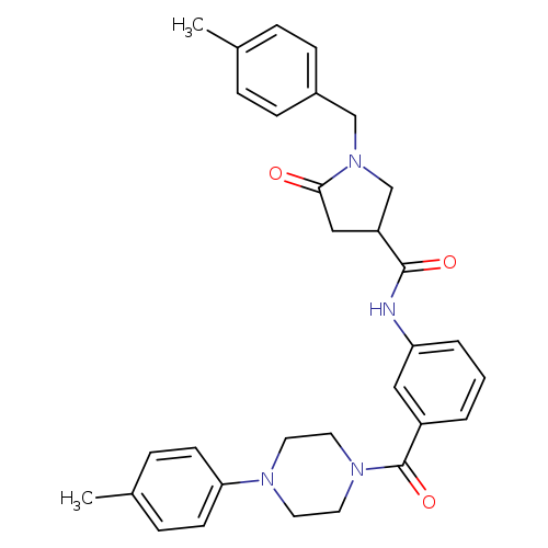 1-[(4-methylphenyl)methyl]-N-{3-[4-(4-methylphenyl)piperazine-1-carbonyl]phenyl}-5-oxopyrrolidine-3-carboxamide